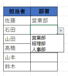 Excel プルダウンの説明7